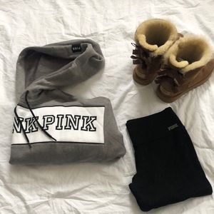 PINK grey hoodie